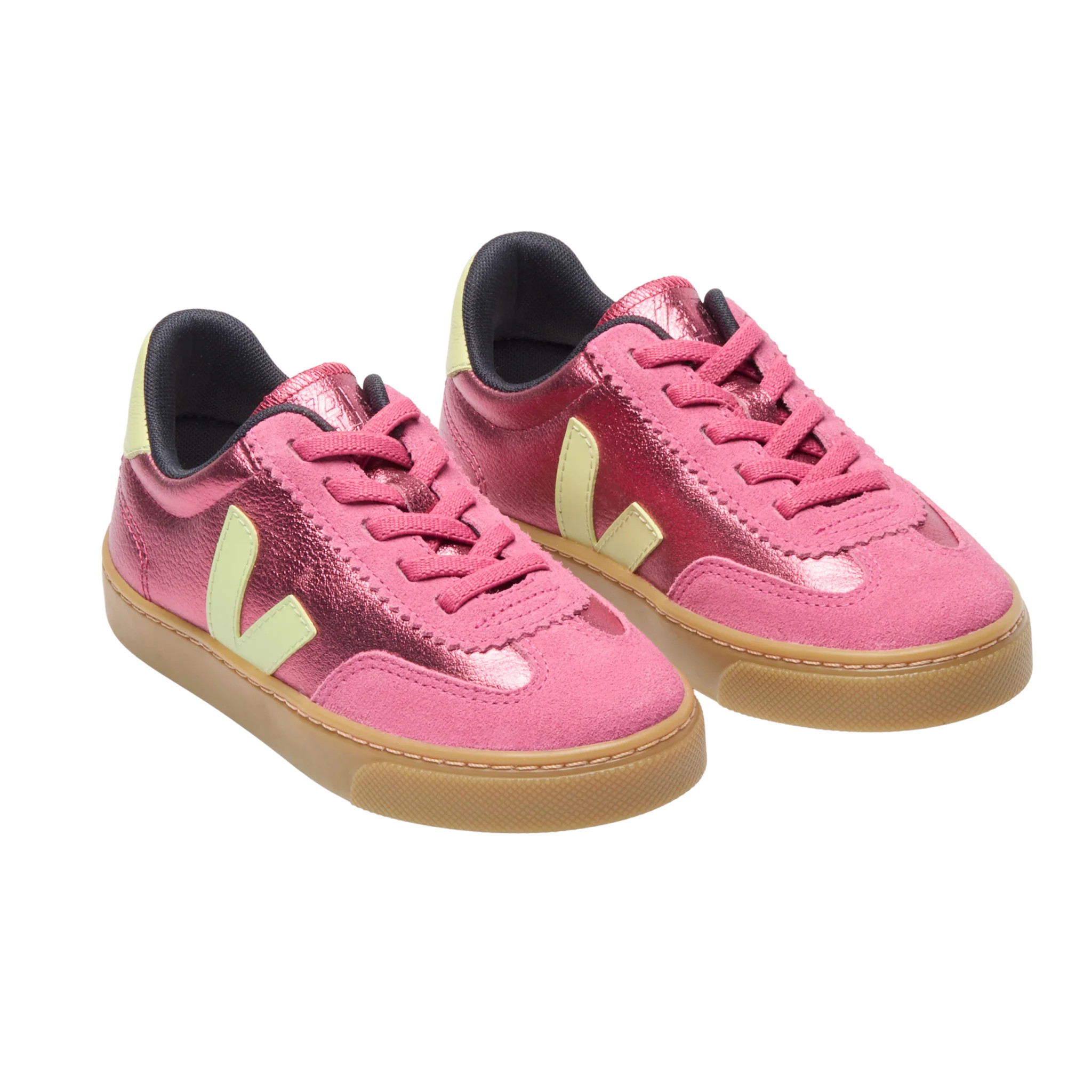 Small Volley OT Leather - Azalea Limo | Pink Chicken