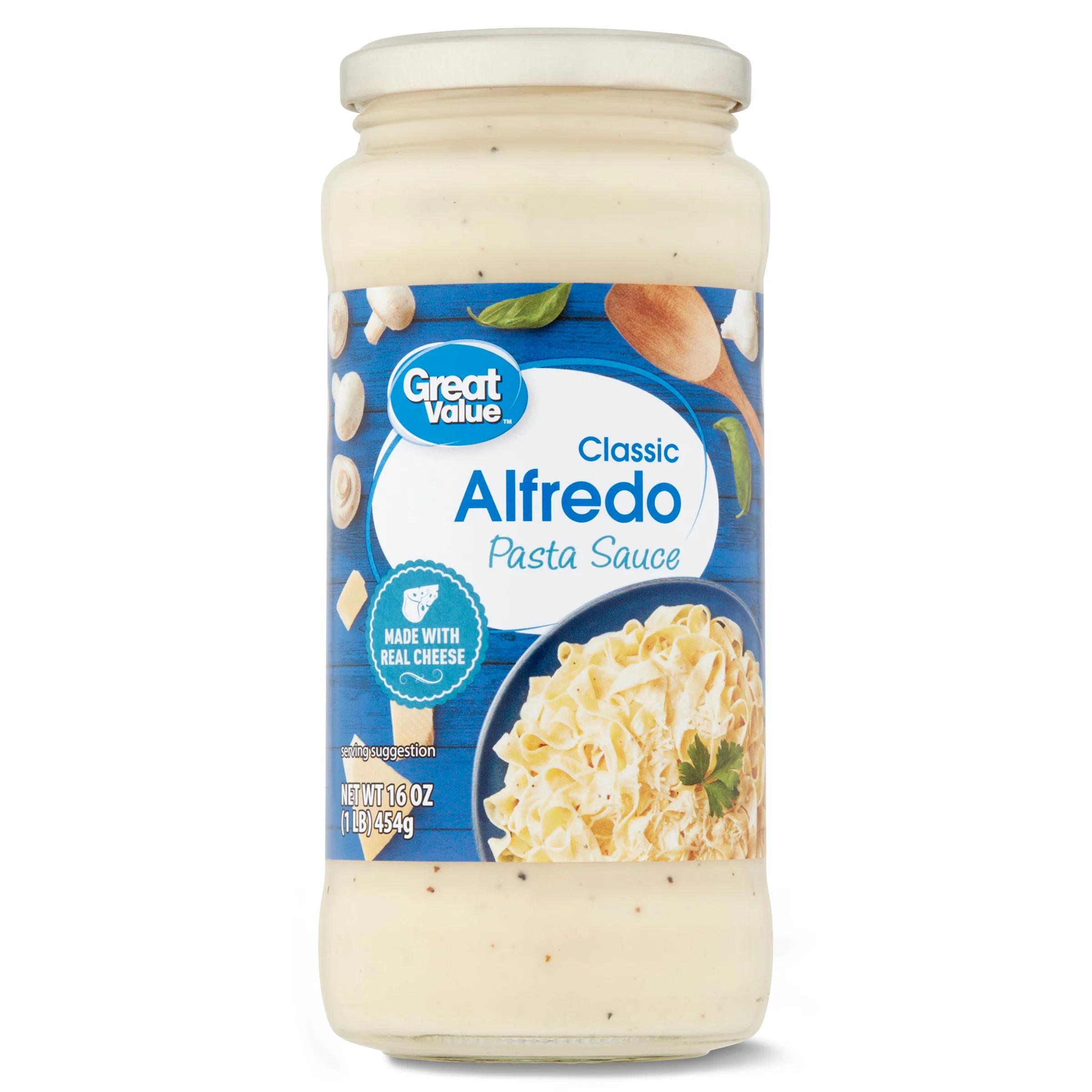 Great Value Classic Alfredo Pasta Sauce, 16 oz | Walmart (US)