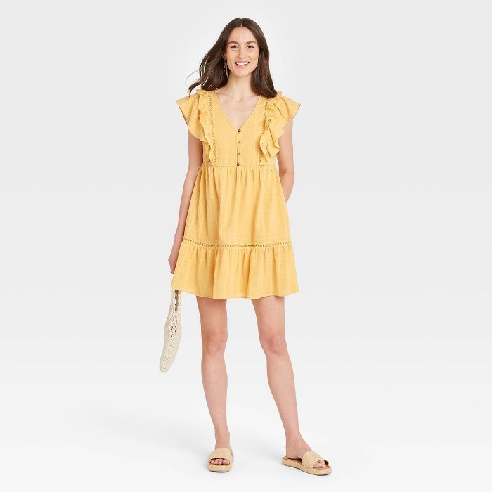 Women's Flutter Short Sleeve Dress - Knox Rose™ | Target