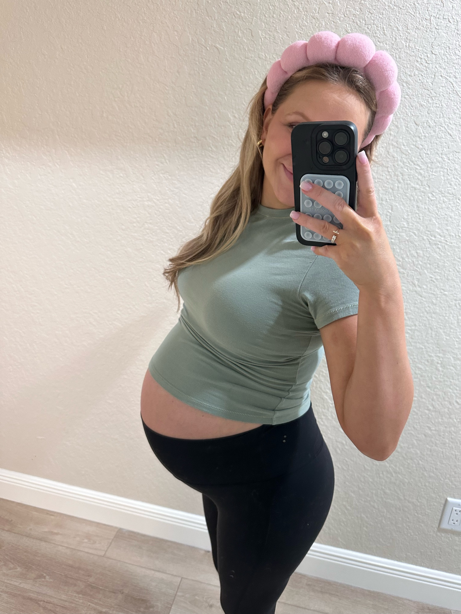 Bump fits // skims cotton t shirts // lululemon align leggings // lululemon align flare pants // grow with the belly // so comfy // postpartum // pregnancy // mom // belly // ootd // maternity 

#LTKBump #LTKFamily #LTKStyleTip