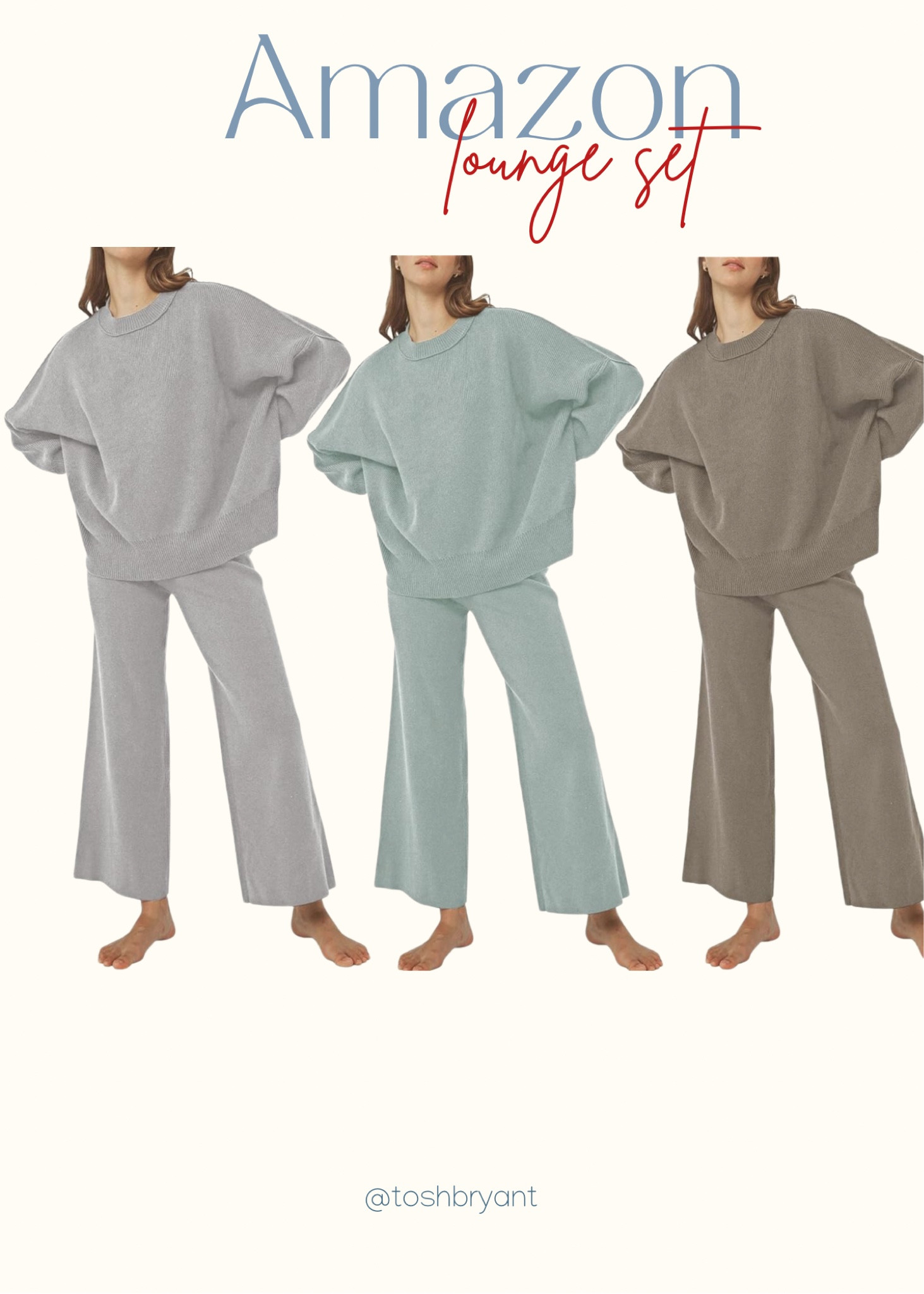 Amazon knit lounge set 

#LTKSeasonal #LTKSaleAlert #LTKFindsUnder50