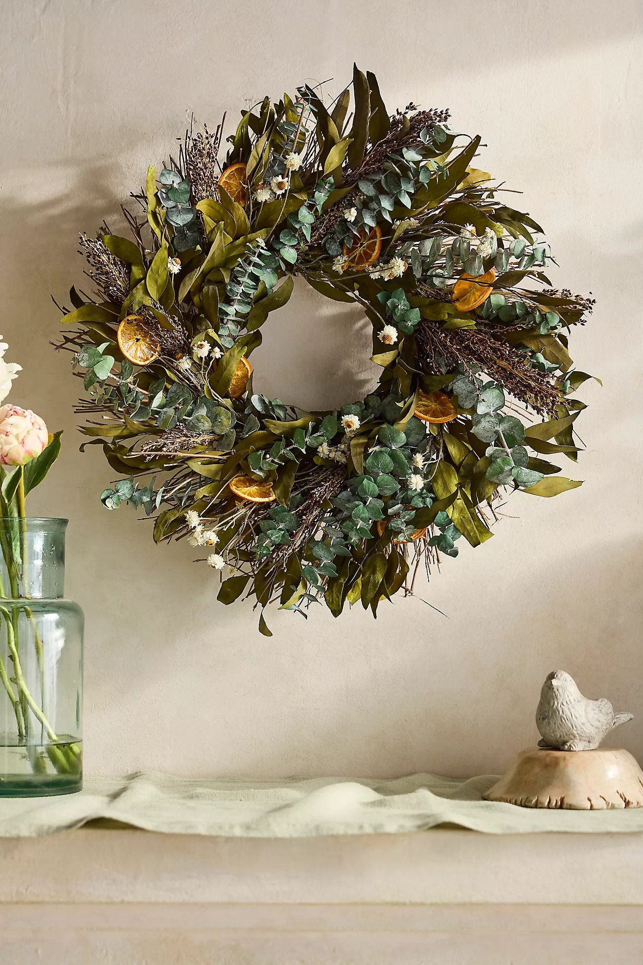 Sorghum + Citrus Dried Wreath | Anthropologie (US)