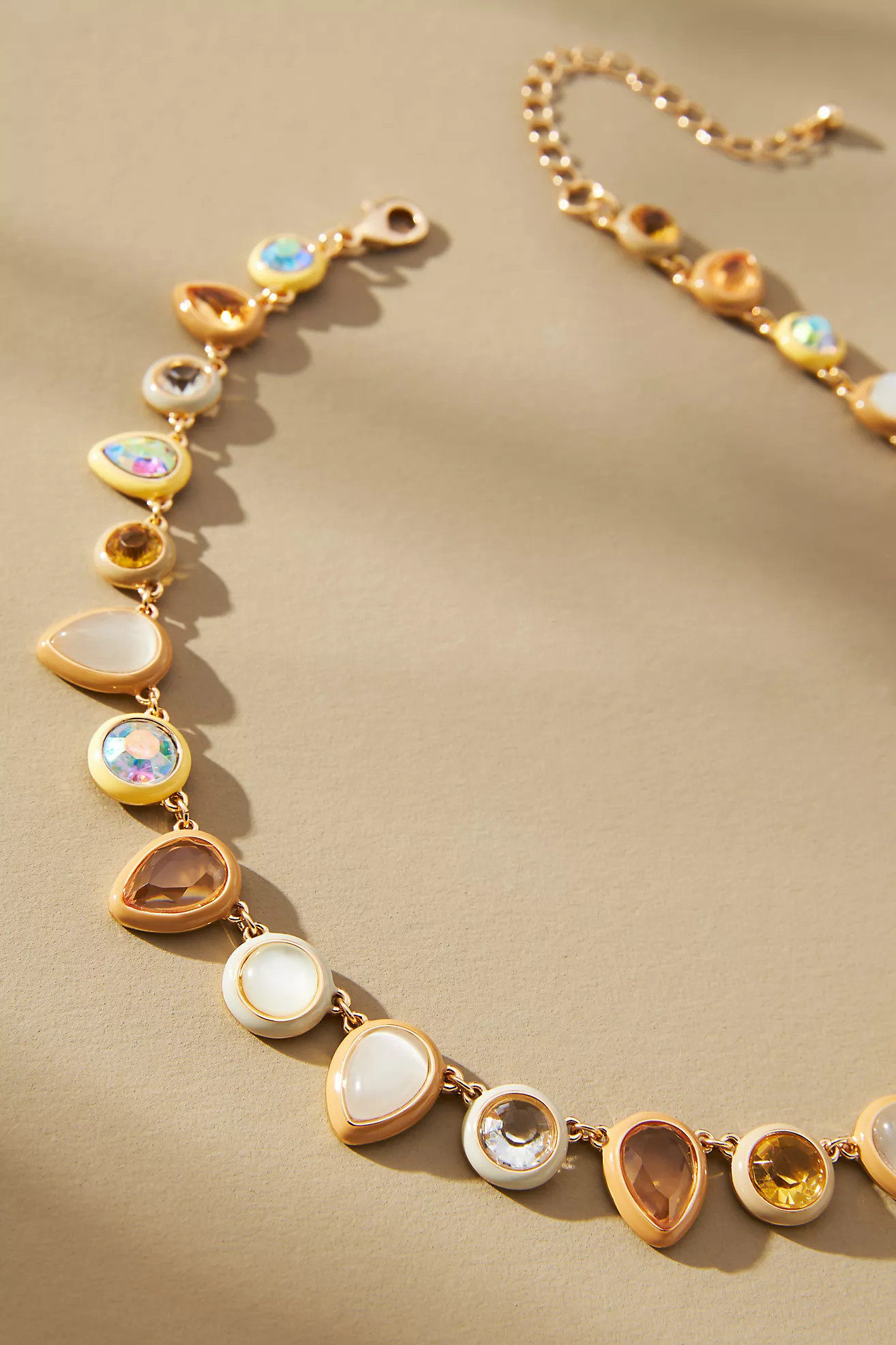 Colorful Enamel Gem Necklace | Anthropologie (US)