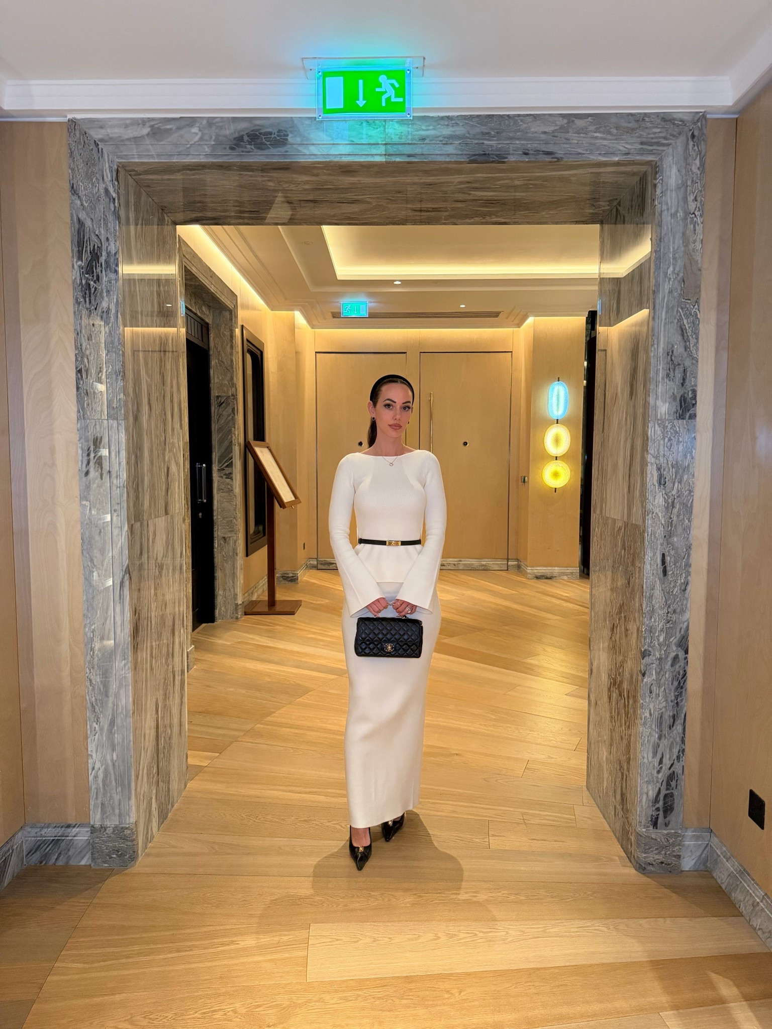 Dinner outfit in London 

The white is discontinued so I linked the black version. It comes with a belt but I removed it and used a different belt to elevate the look. You could do an all black look or do white headband, belt, bag and shoes to give the same vibe as this look. 

#LTKTall #LTKootd #LTKTravel