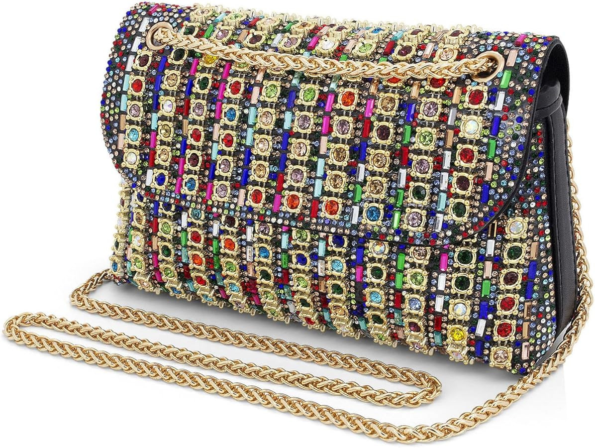 Sparkling Rhinestones Evening Bag Formal Crystal Clutch Purse for Women Ladies Evening Purse for ... | Amazon (US)