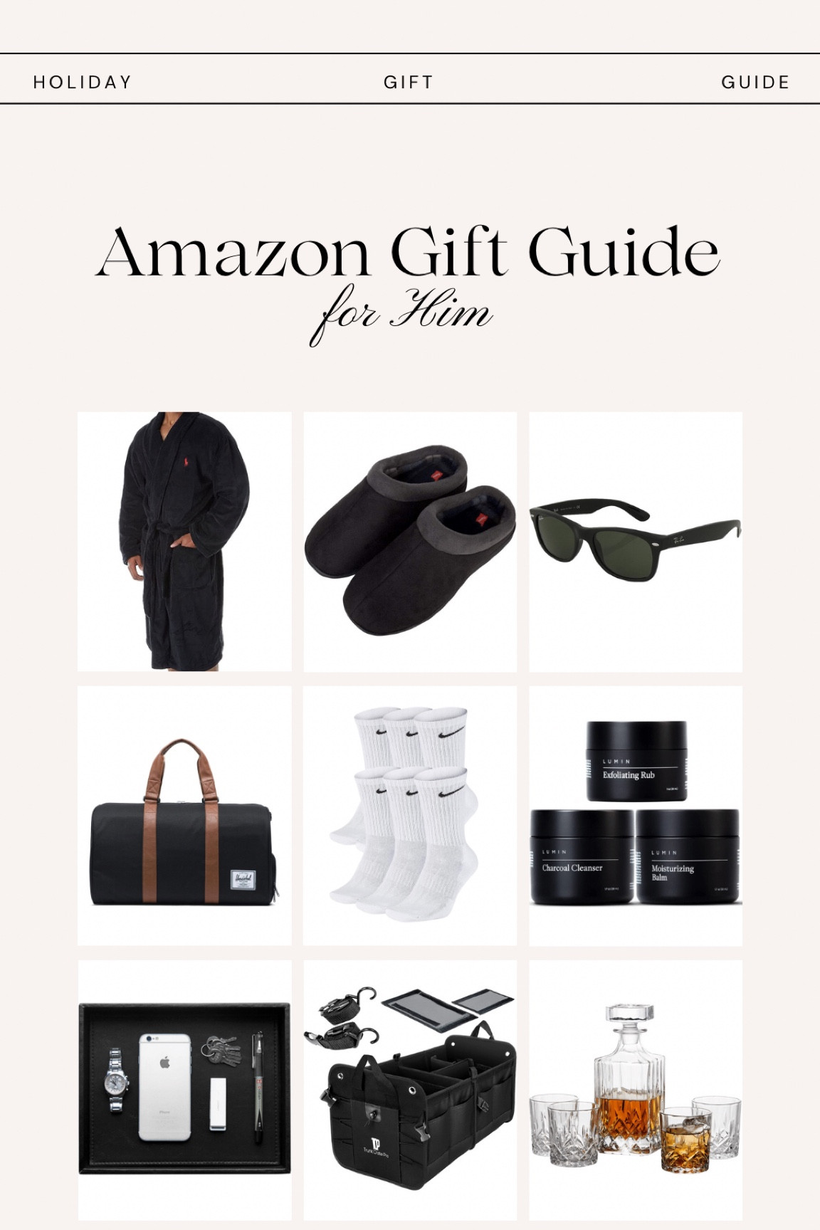 Gift Guide for ✨HIM✨

#LTKHoliday #LTKmens #LTKCyberweek
