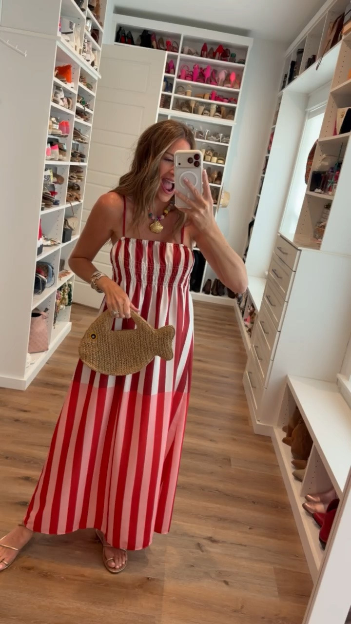 In a small dress, necklace, sandals, bag and accessories - fits tts.

#LTKootd #LTKgrwm #LTKSeasonal