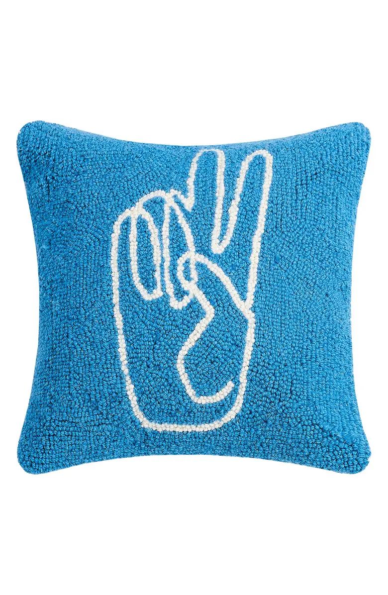 Peace Hand Yarn Throw Pillow | Nordstrom Rack