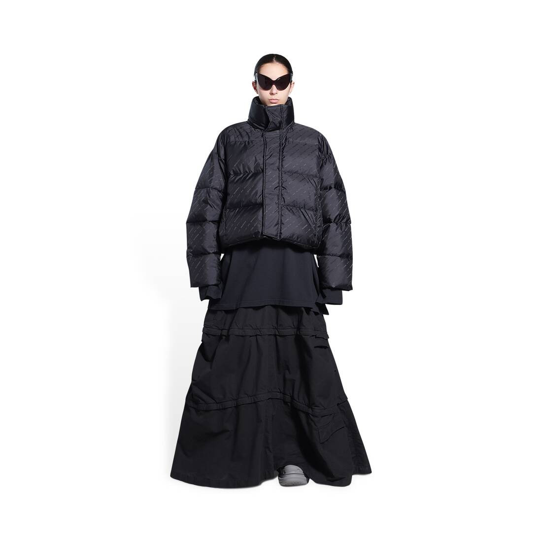 allover logo bb puffer jacket | Balenciaga