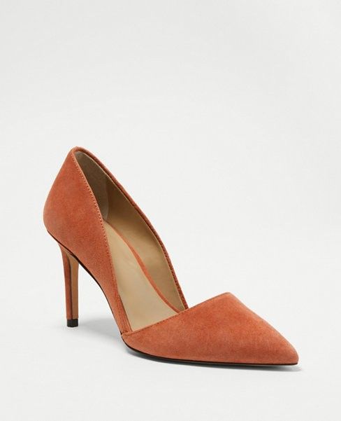 Azra Suede Pumps, Tan Pumps, Brown Pumps, Brown Heels, Work Outfits | Ann Taylor (US)