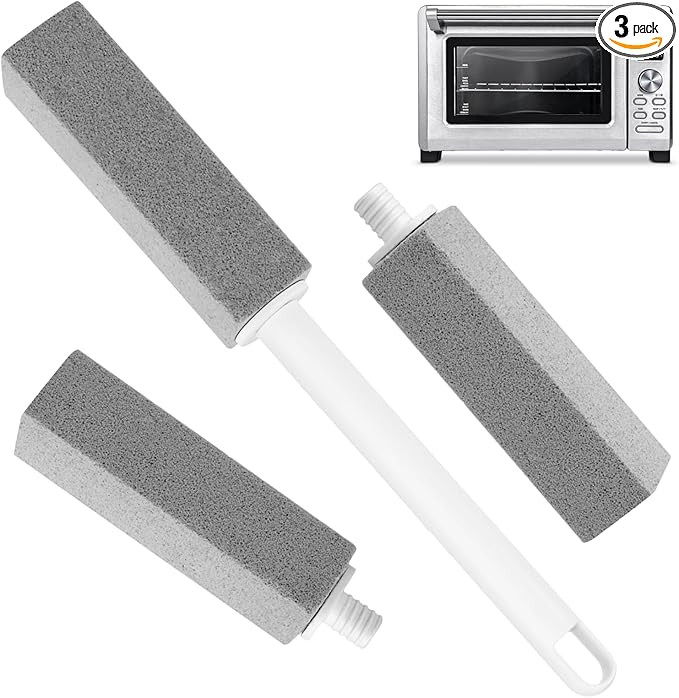3 Pack Pumice Stone for Cleaning Stove Gas Grates & Top, Extra Long Handle Cleaner Pumice Stone f... | Amazon (US)