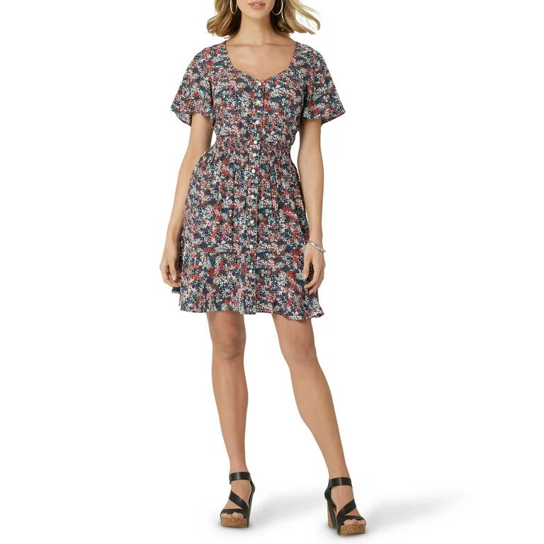 Wrangler® Women's Retro Short Sleeve Dress | Walmart (US)