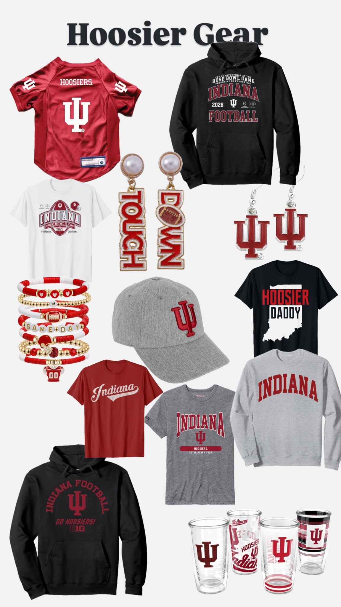 IU Hoosier gear that arrives before Peach Bowl. Watch party gear, college football, Indiana Hoosiers. Amazon style  

#LTKFindsUnder50 #LTKActive