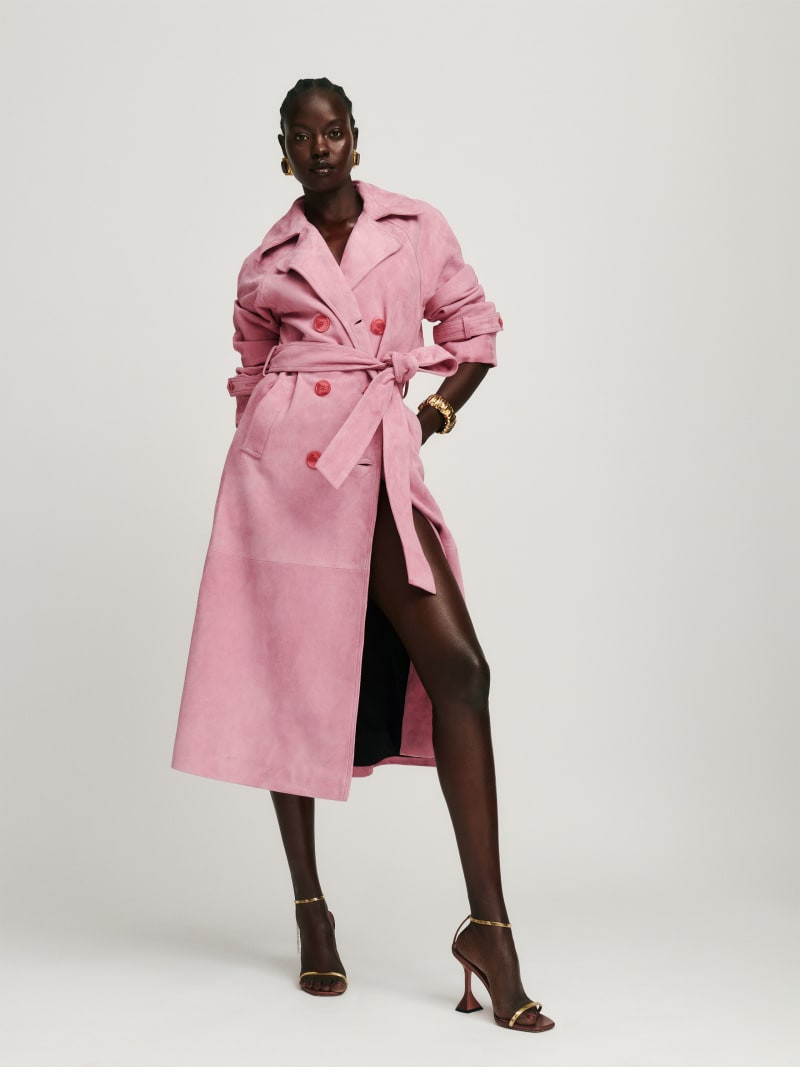 Veda Ashland Leather Trench | Reformation (Global)
