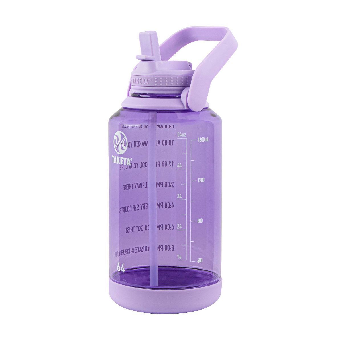 Takeya 64oz Tritan Motivational Water Bottle with Straw Lid | Target