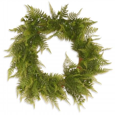 National Tree GABF30-22WG 22 in. Boston Fern Wreath - Green | Unbeatable Sale