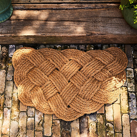 Knot Weave Half Moon Doormat | Terrain