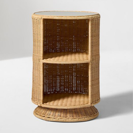 Click for more info about Kids Billie Rattan Storage Side Table