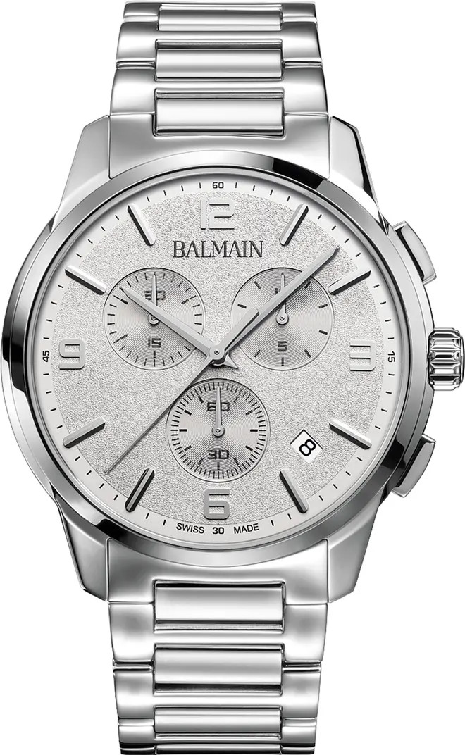 Balmain Madrigal Chronograph Bracelet Watch, 42mm | Nordstrom | Nordstrom