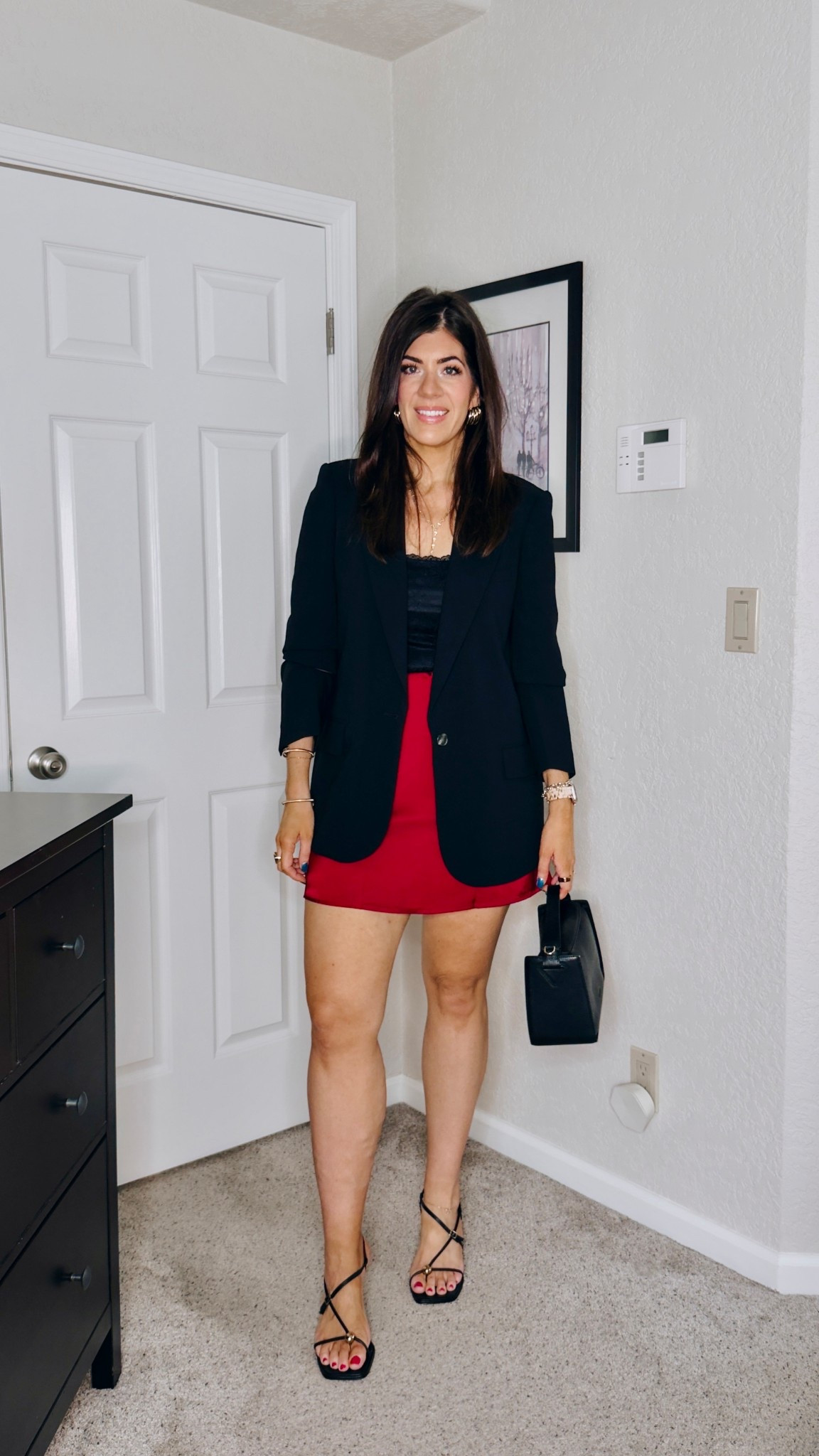 Date night with a blazer
Lace cami-medium
Oversize blazer- medium
Satin mini skirt-large
Shaping brief-large


#LTKMidsize #LTKOver40 #LTKTall