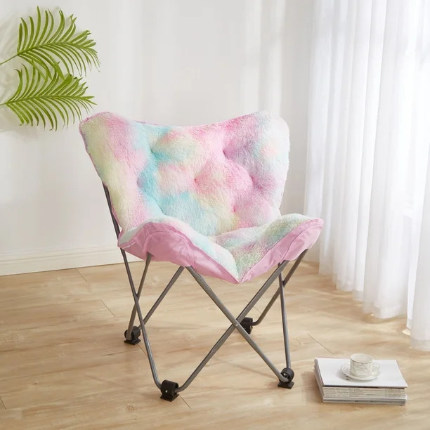 Heritage Club Rainbow Fur Butterfly Chair | Walmart (US)