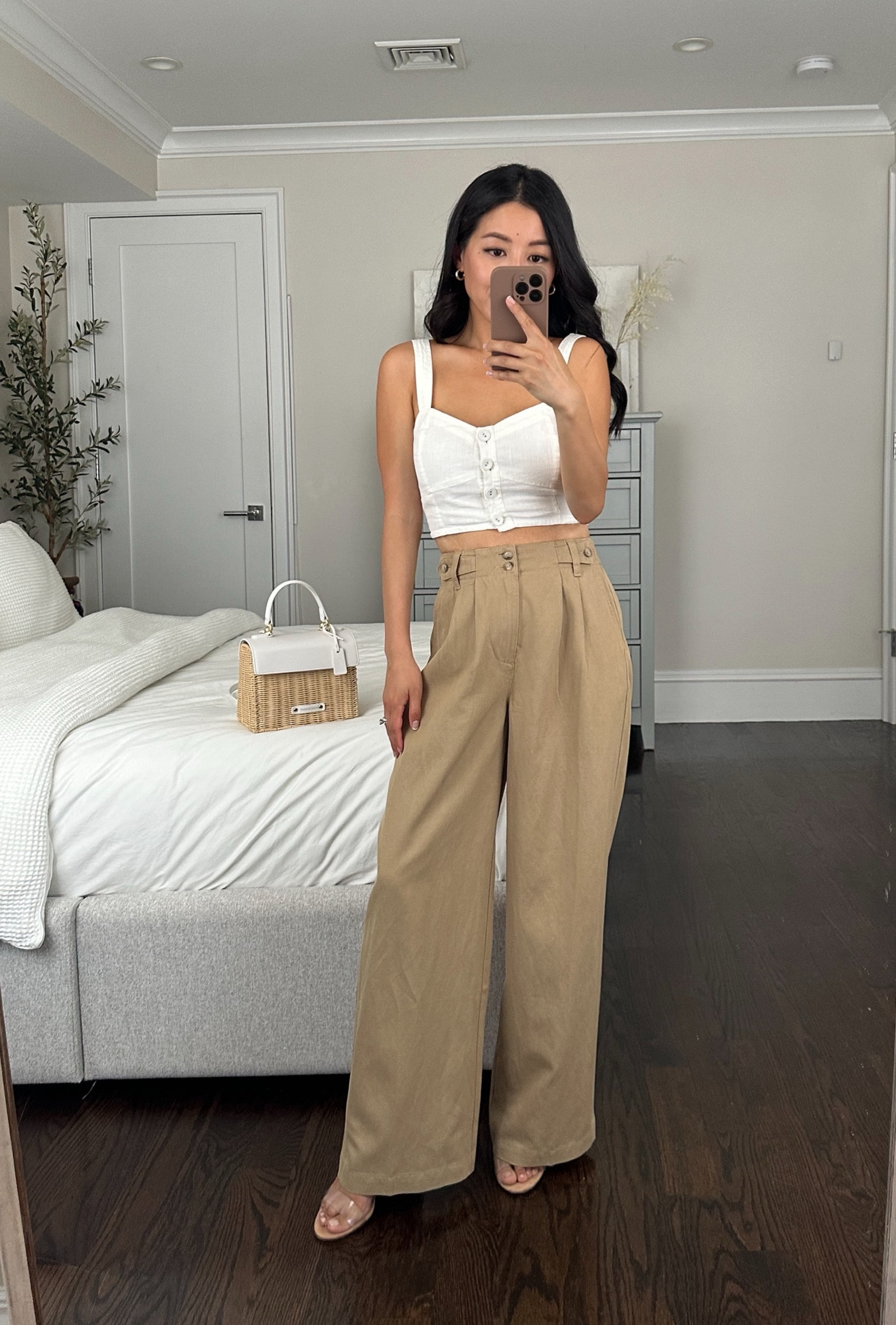 100% European Linen Wide Leg Pant curated on LTK