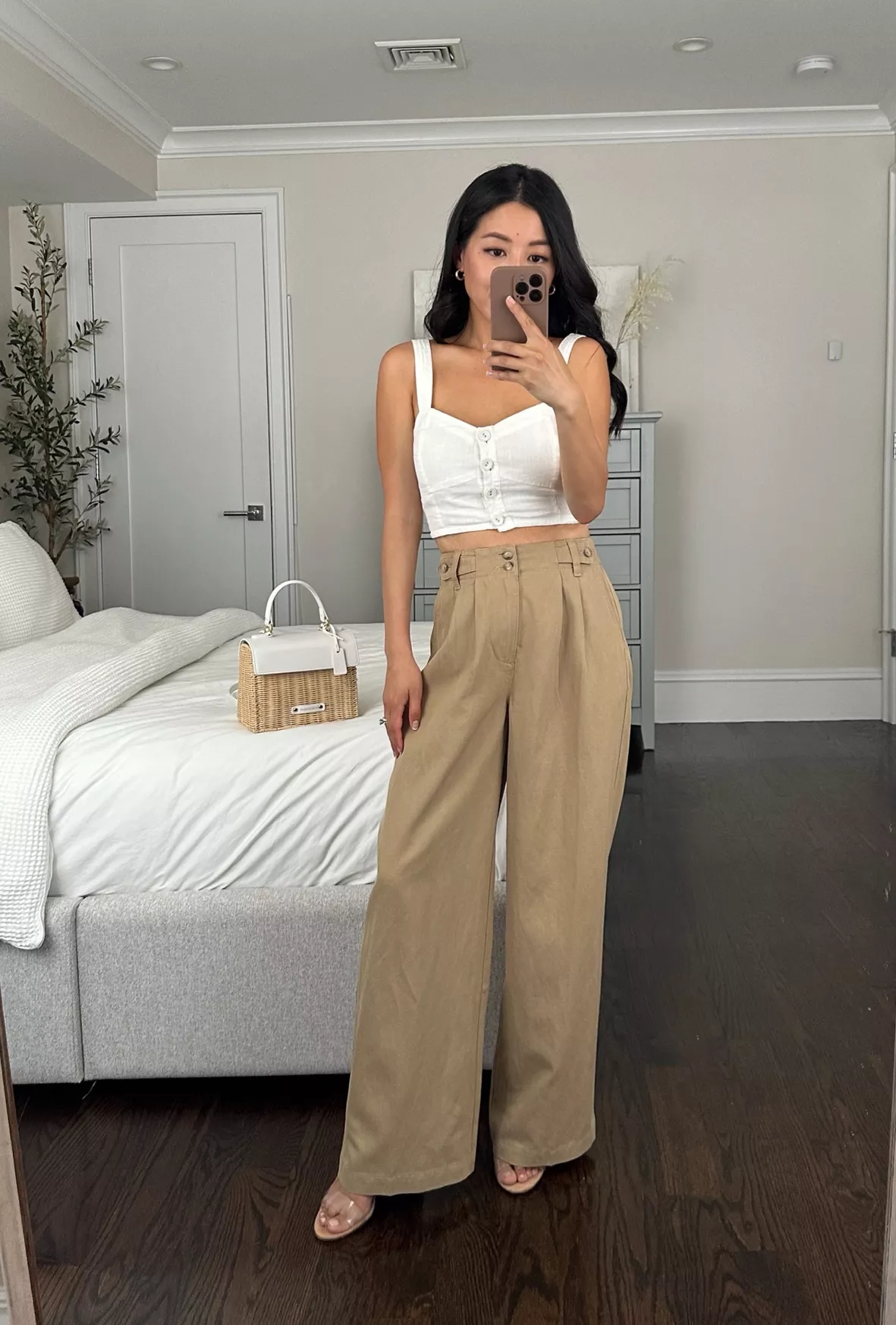 Classic in Camel // Wide leg pants for petites - Extra Petite