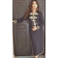 Winter Dress Finds Trendy Clothing Black Moroccan Caftan Kaftan - Aisha-Giftwear, Resortwear, Resort,, , Home Dress Gifts, Dressholiday | Etsy (US)