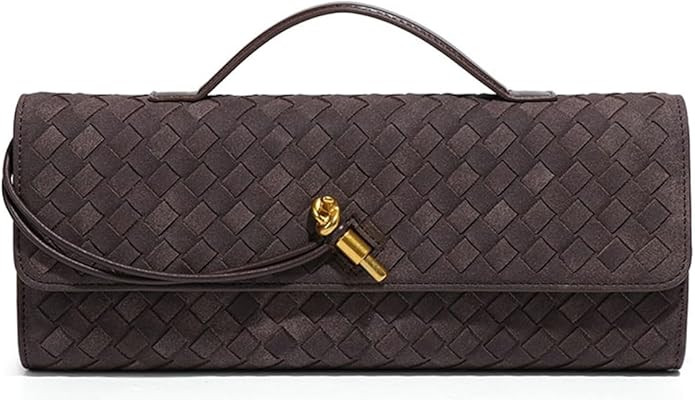 Trendy Woven Evening Clutch Purses Women Underarm Shoulder Handbag Cute Satchels Crossbody Purse ... | Amazon (US)