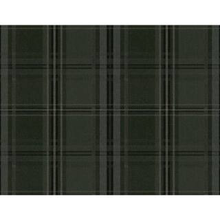 Evergreen Classic Plaid Vinyl Peel and Stick Wallpaper Roll (Covers 40.5 sq. ft.) | The Home Depot
