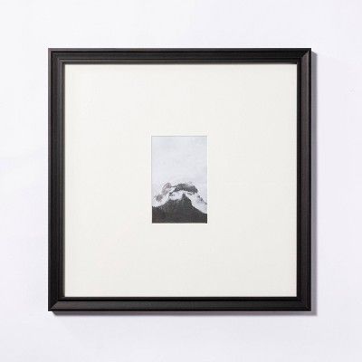 15"x15" Matted to 4"x6" Gallery Frame Art Black - Threshold™ designed with Studio McGee | Target