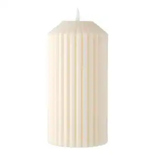 8" Ribbed Wax LED Pillar Candle by Ashland® | Michaels | Michaels Stores
