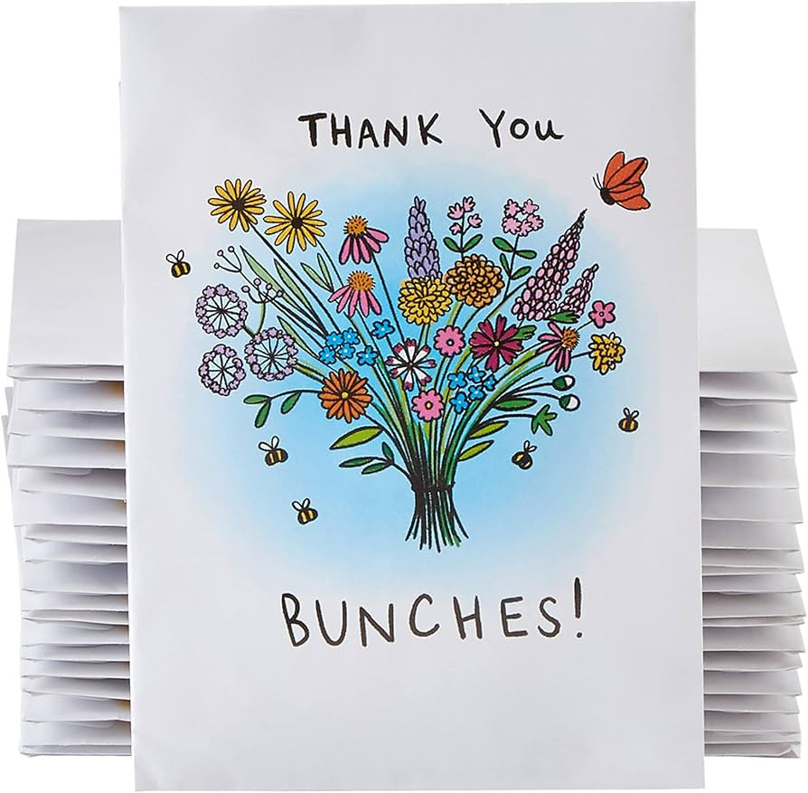 American Meadows Wildflower Seed Packets "Thank You Bunches" Party Favors (Pack of 20) - Express ... | Amazon (US)