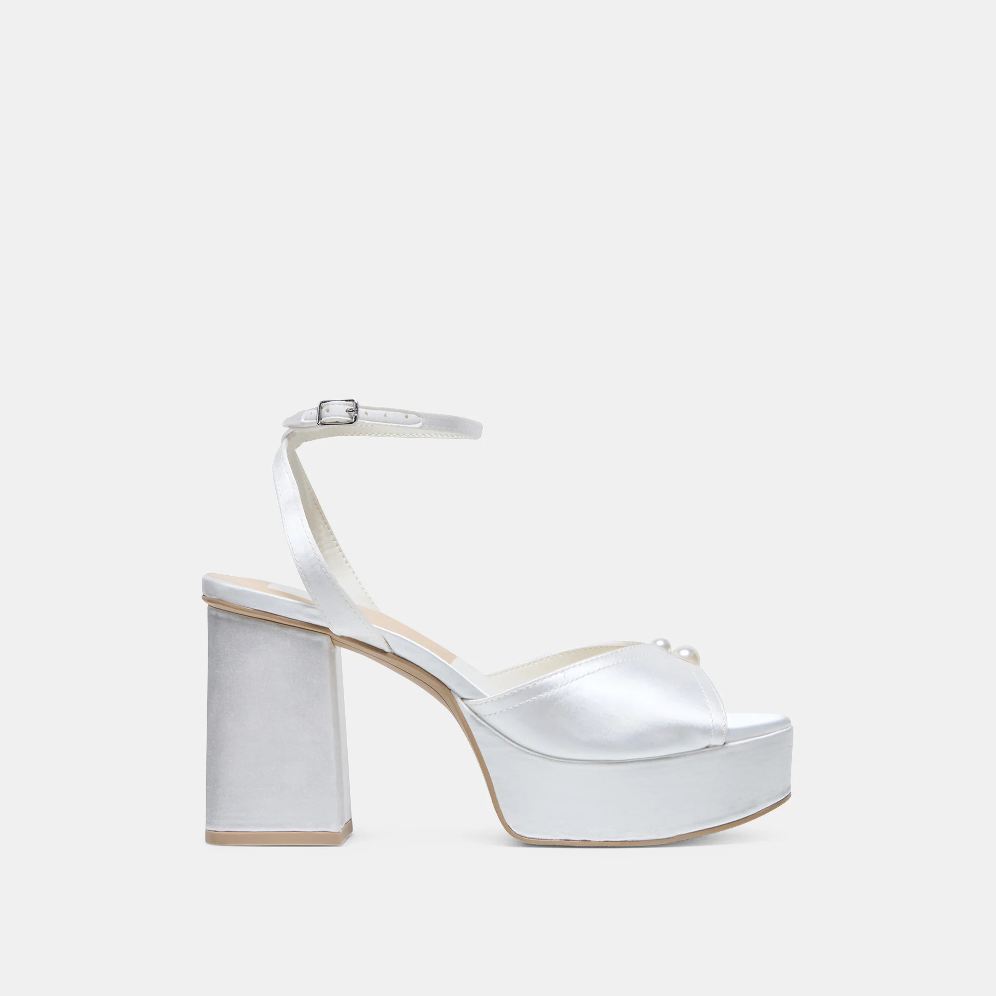 Bryla White Satin Heels | Dolce Vita | DolceVita.com