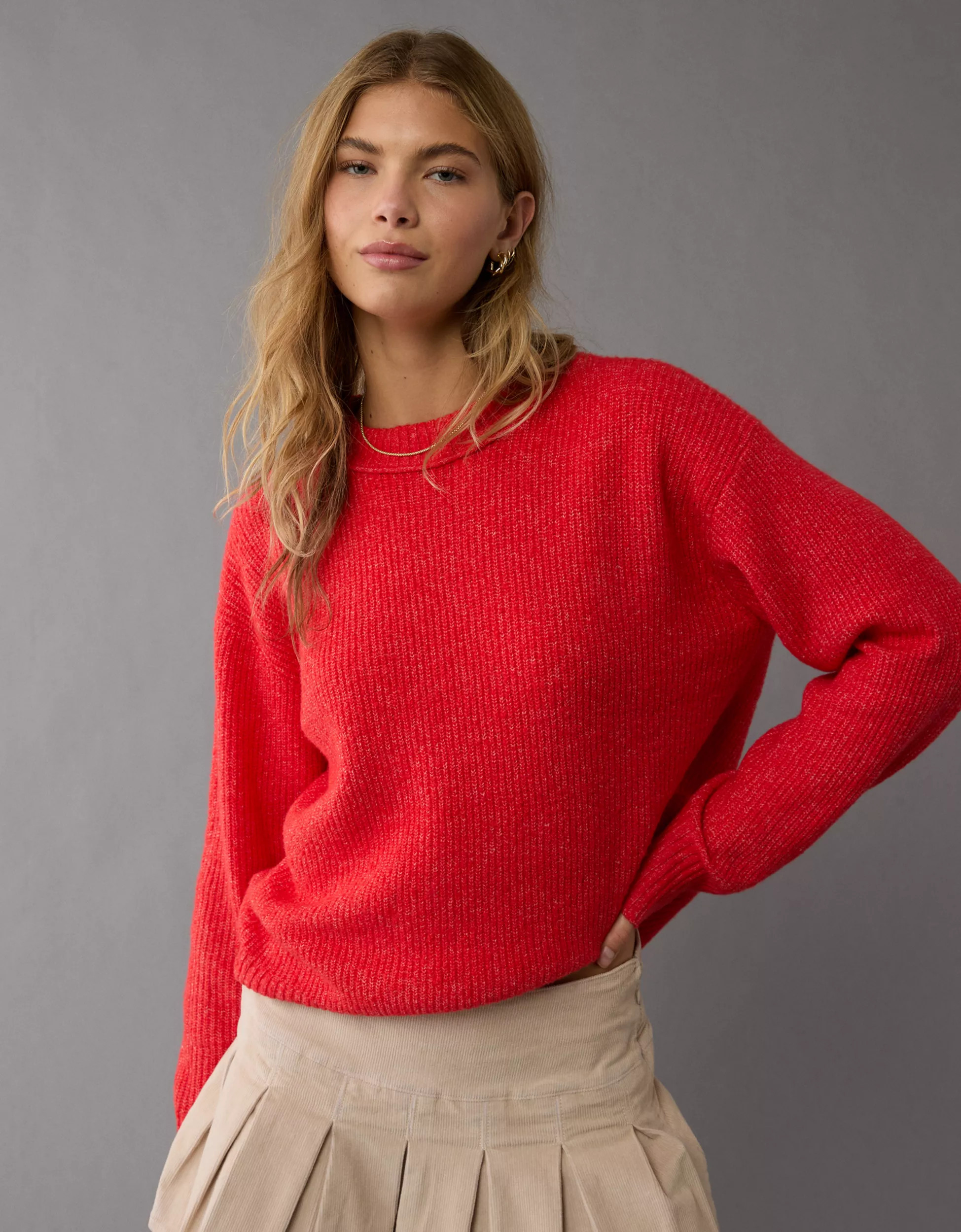 AE Whoa So Soft Crew Neck Sweater | American Eagle Outfitters (US & CA)