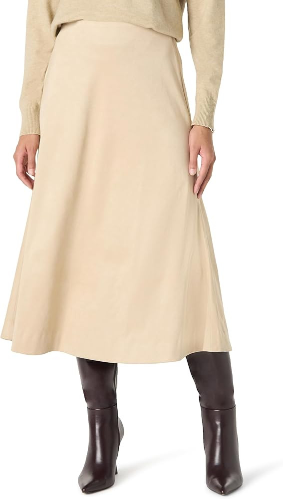 The Drop Women's Cecily Faux Suede Full Long Midi Skirt | Amazon (US)