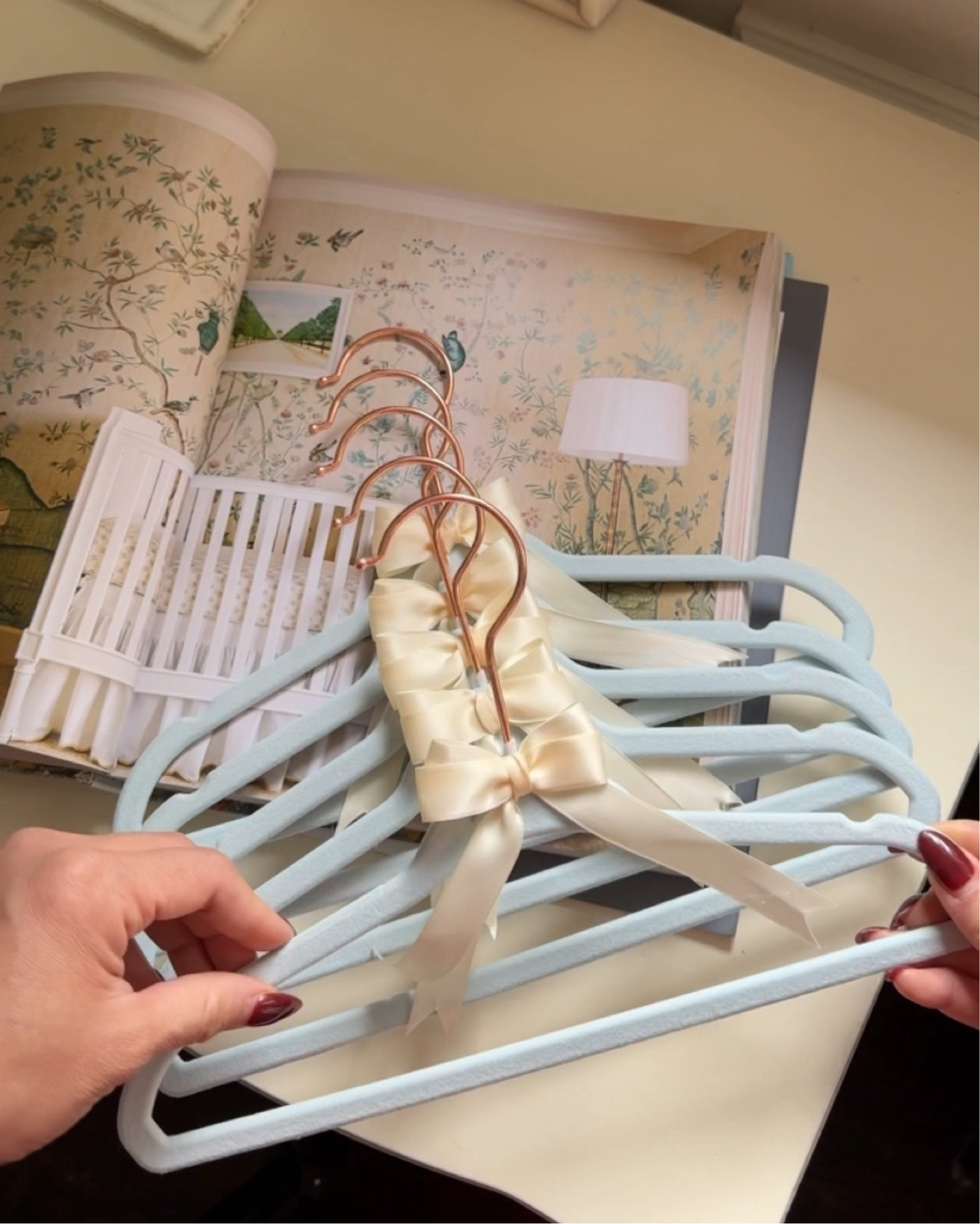 Bows on baby boy hangers. Nursery DIY. Nursery ideas. Baby boy nursery  

#LTKhome #LTKfindsunder50 #LTKbaby