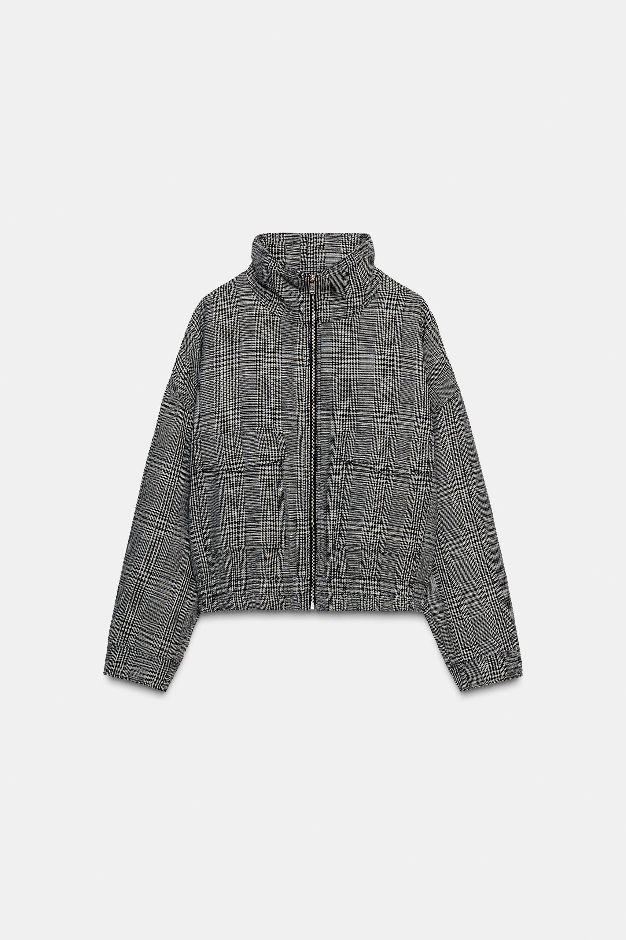 HOUNDSTOOTH BOMBER JACKET | Zara UK