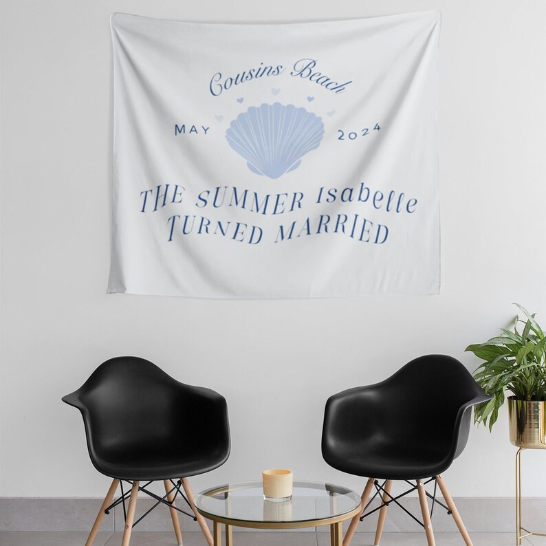The Summer I Turned Married Banner Coastal Bachelorette Backdrop Beach Bachelorette Decorations t... | Etsy (US)