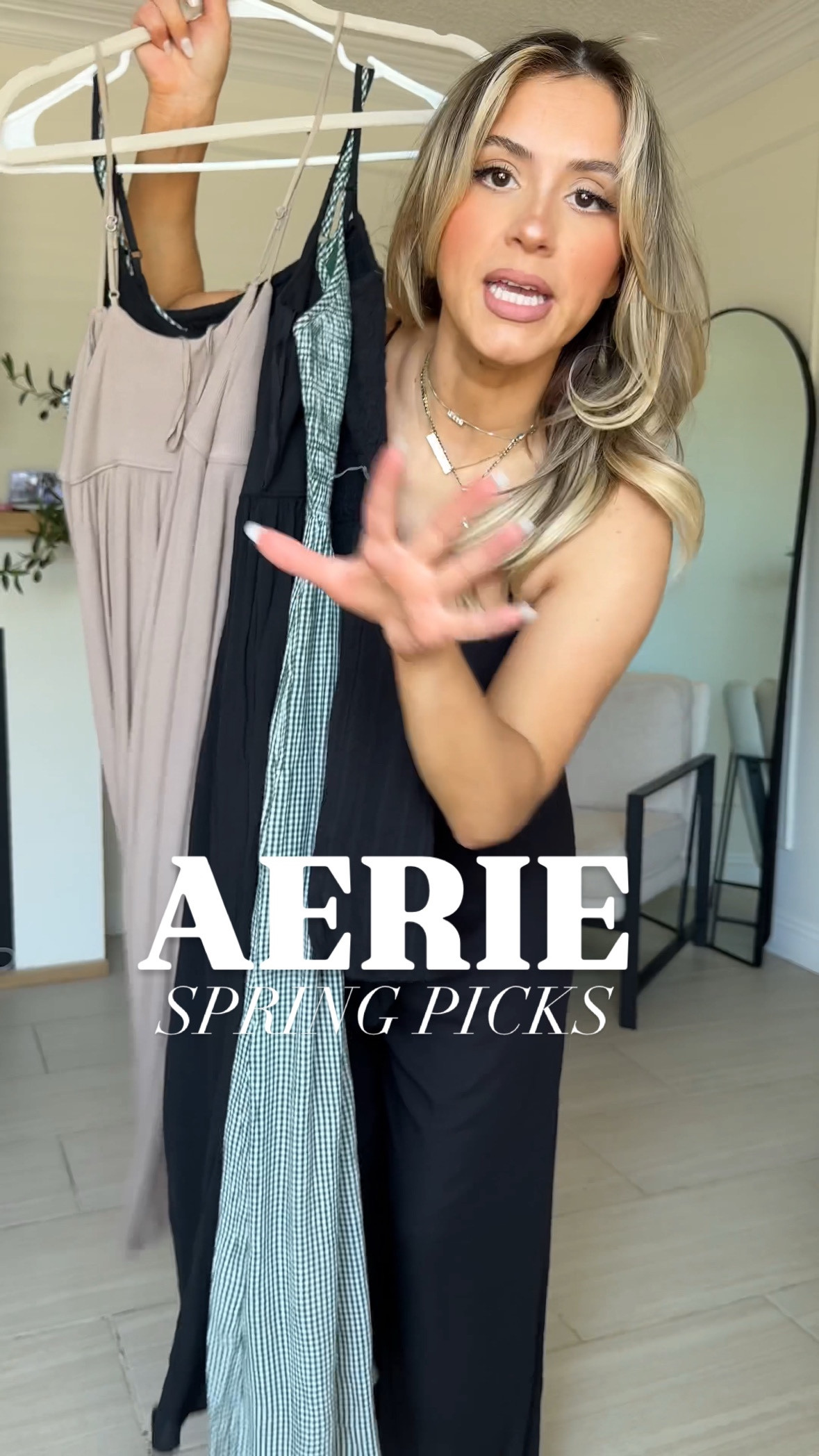 @aerie Spring essentials 🙊🙌🏼😍 use code: SPRINGLTK20 for 20% OFF babes 🙌🏼

✔️I'm wearing XS in everything! 
✔️ babes, if you need a strapless bra with these type of dresses, I linked of highly rated one from skims


#LTKStyleTip #LTKSaleAlert #LTKSpringSale