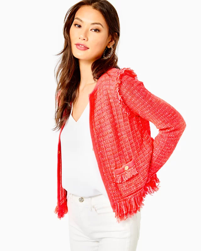 Simora Fringe Cardigan | Lilly Pulitzer | Lilly Pulitzer