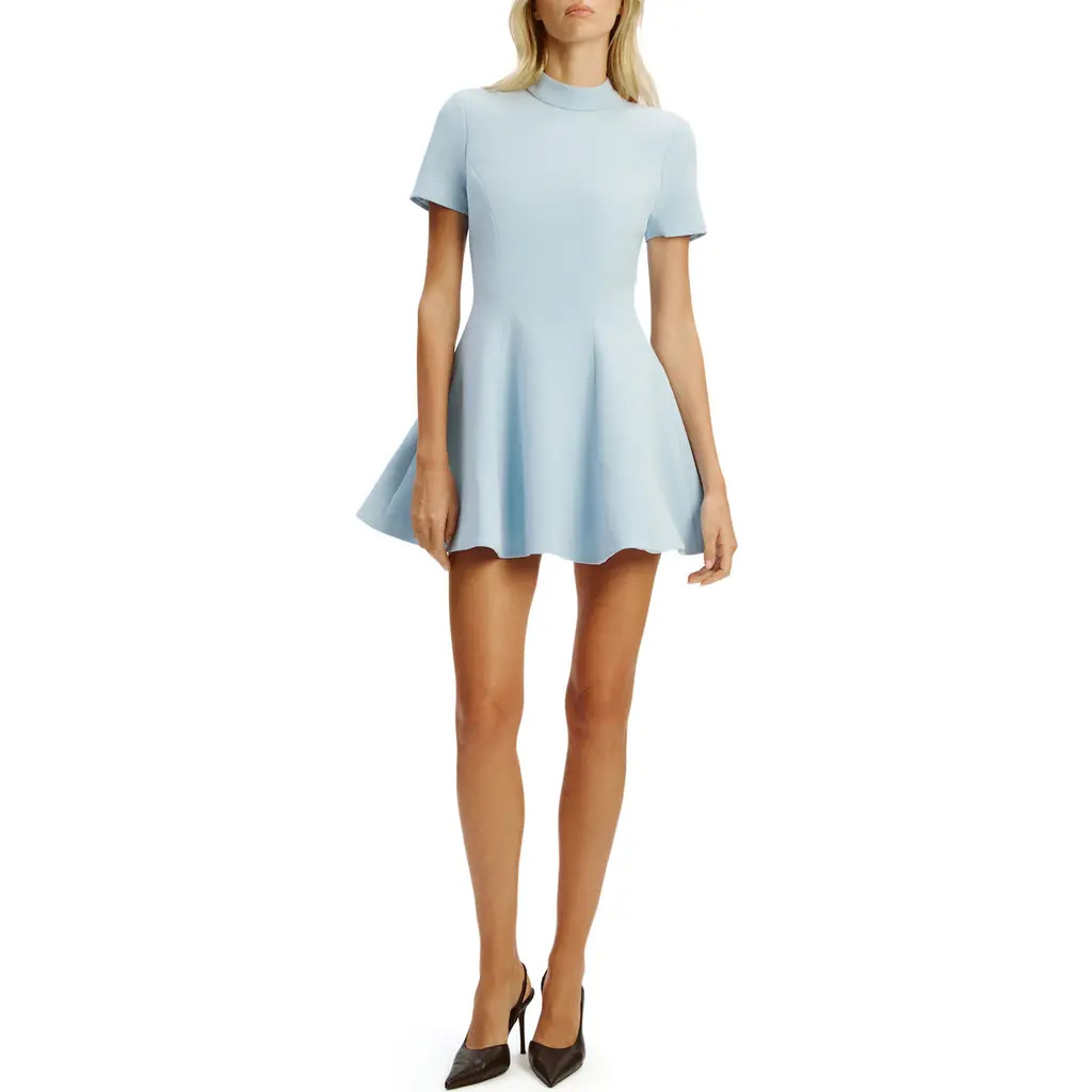 Bardot Zephyra Short Sleeve Minidress in Soft Blue at Nordstrom, Size 8 | Nordstrom