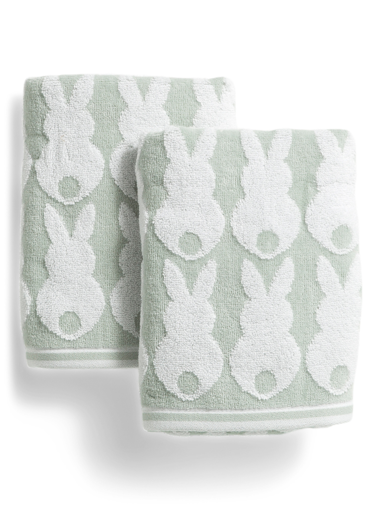 2pk Bunny Rows Zero Twist Hand Towels | TJ Maxx