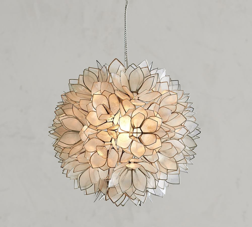 Capiz Flower Pendant | Pottery Barn (US)