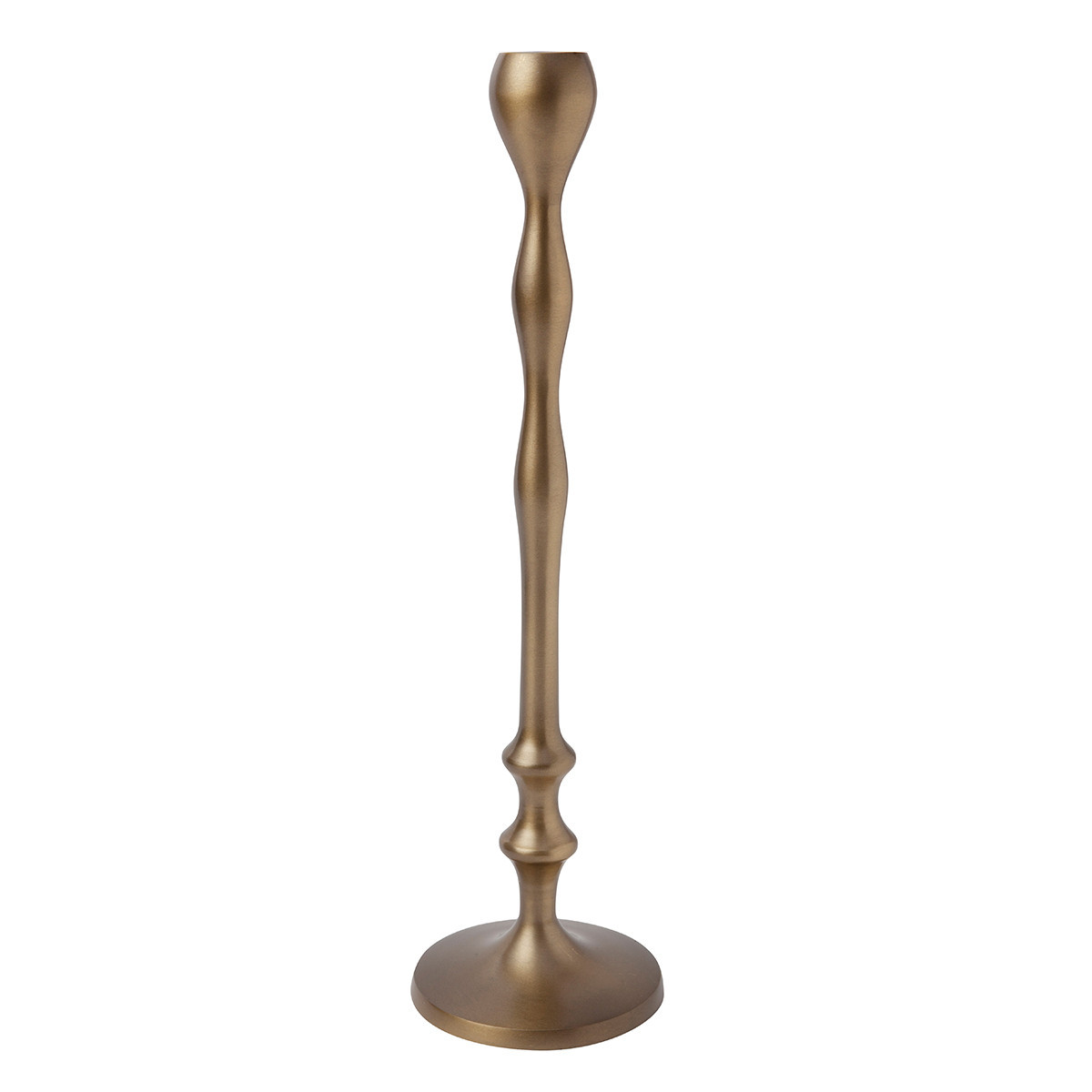Be Home Belsana Aged Bronze Candlestick | The Container Store