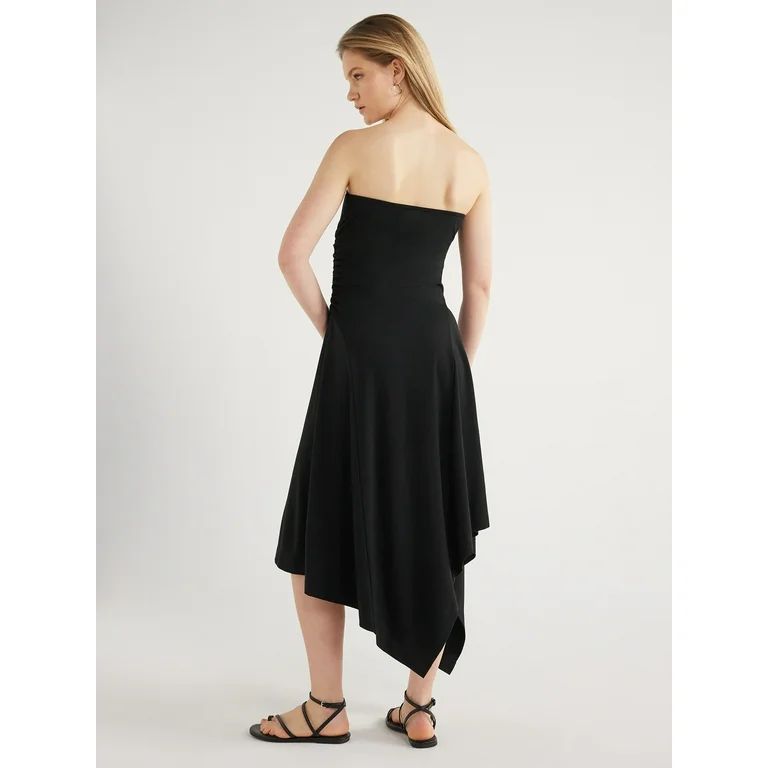 Scoop Women’s Asymmetrical Tube Dress, Sizes XS-XXL | Walmart (US)