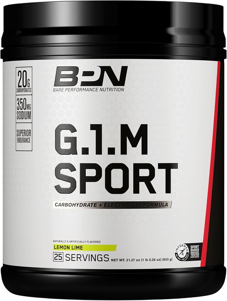 BARE PERFORMANCE NUTRITION, BPN G.1.M Go One More Sport, Endurance Training Fuel, Lemon Lime, Sup... | Amazon (US)