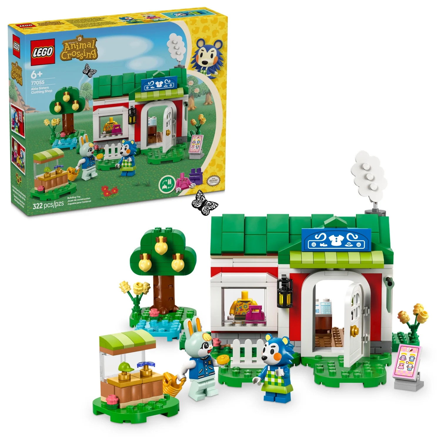 LEGO Animal Crossing Able Sisters Clothing Shop Building Toy - Animal Crossing Toy Figures and Pl... | Walmart (US)