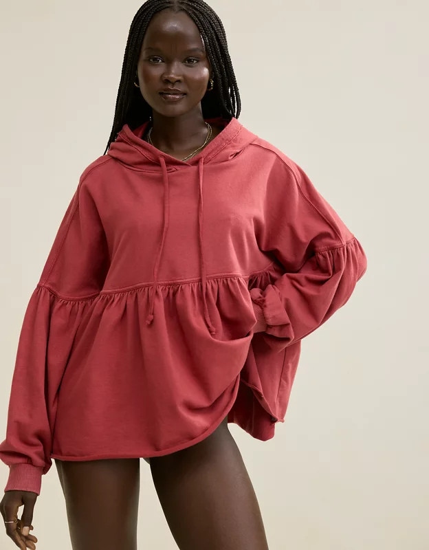 Aerie Peplum Hoodie | American Eagle Outfitters (US & CA)