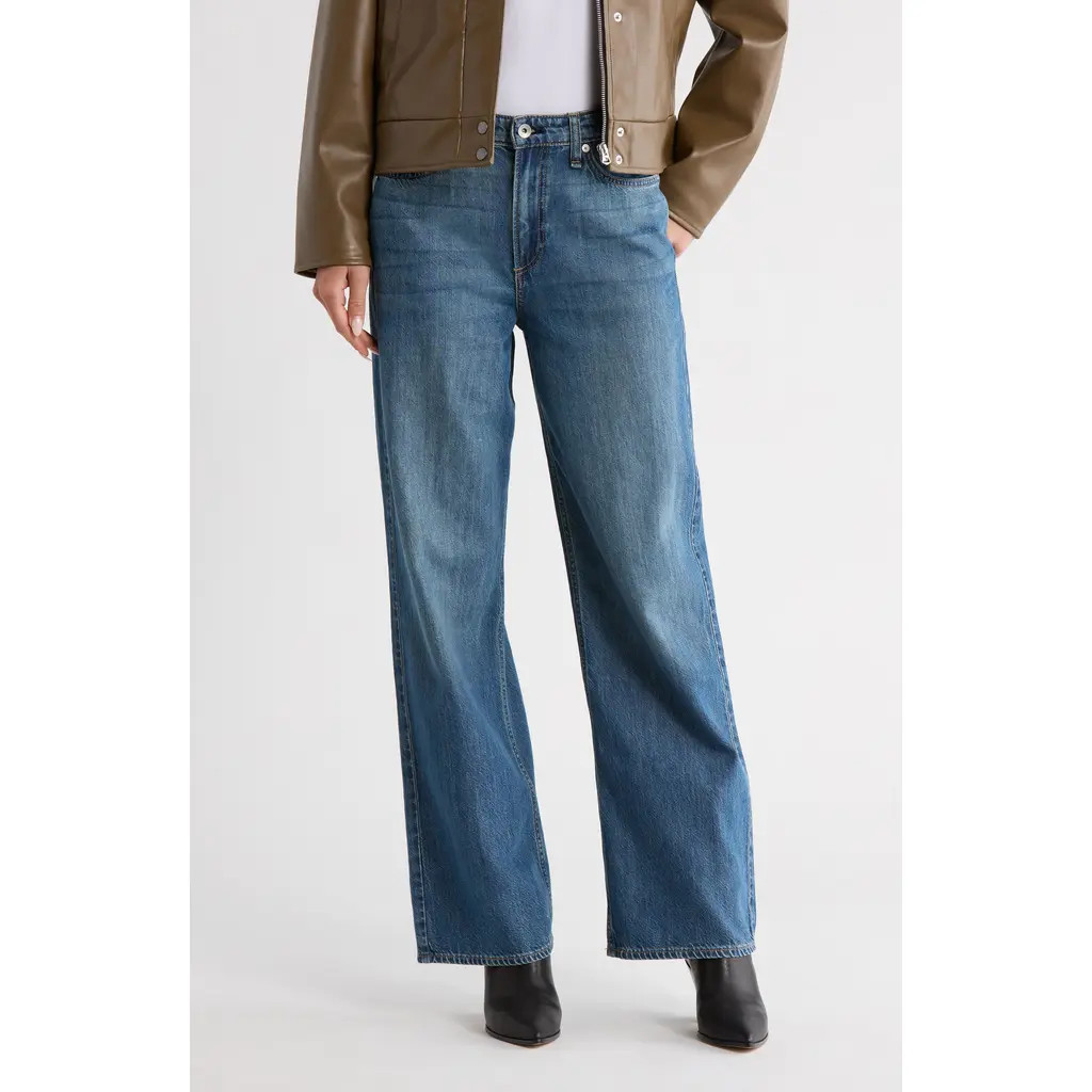 rag & bone Lori Mid Rise Wide Leg Jeans in Covington at Nordstrom Rack, Size 30 | Nordstrom Rack